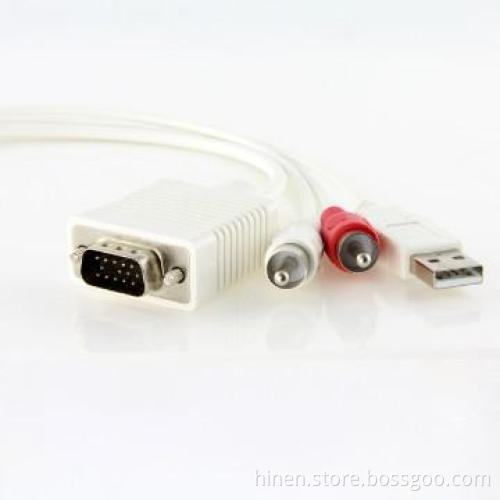 Usefull HDMI to VGA + R/L Adapter for you to enjoy sound and imagine